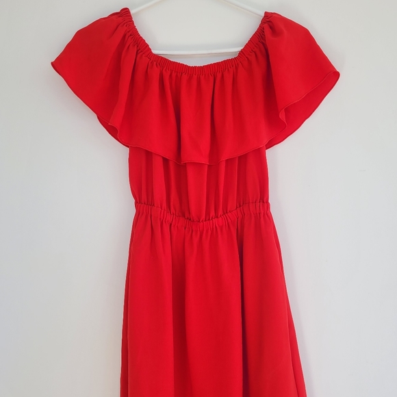 Wilfred red strapless dress. Aritzia dress - Picture 6 of 6